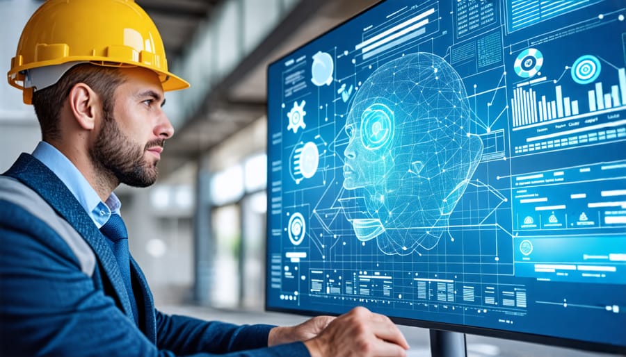 Project manager leveraging AI tools for improved planning and scheduling