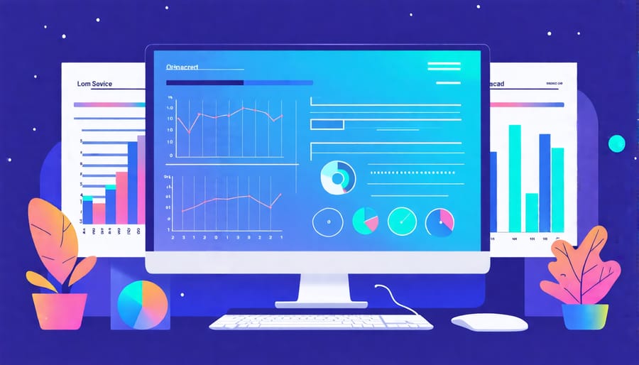 A detailed project management dashboard powered by AI, highlighting timelines and risk assessment