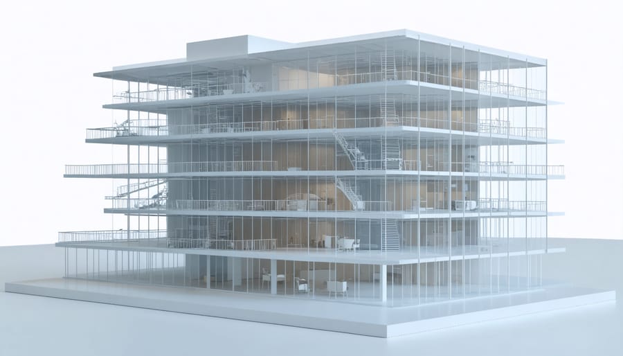 Building Information Modeling (BIM) representation of a construction project