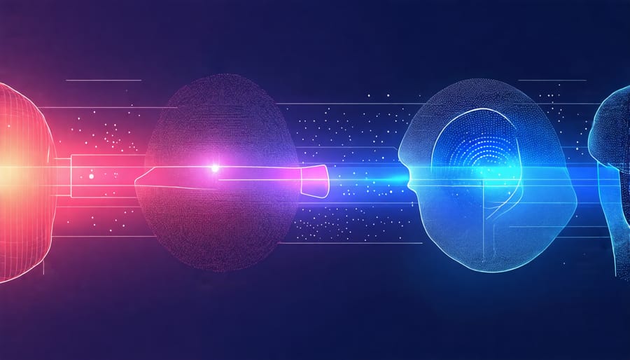 Diagram illustrating the concept of digital twins and the bi-directional data flow between physical and virtual counterparts