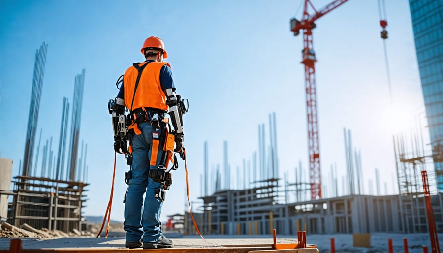 Exoskeleton technology for reducing worker strain and preventing injuries in construction