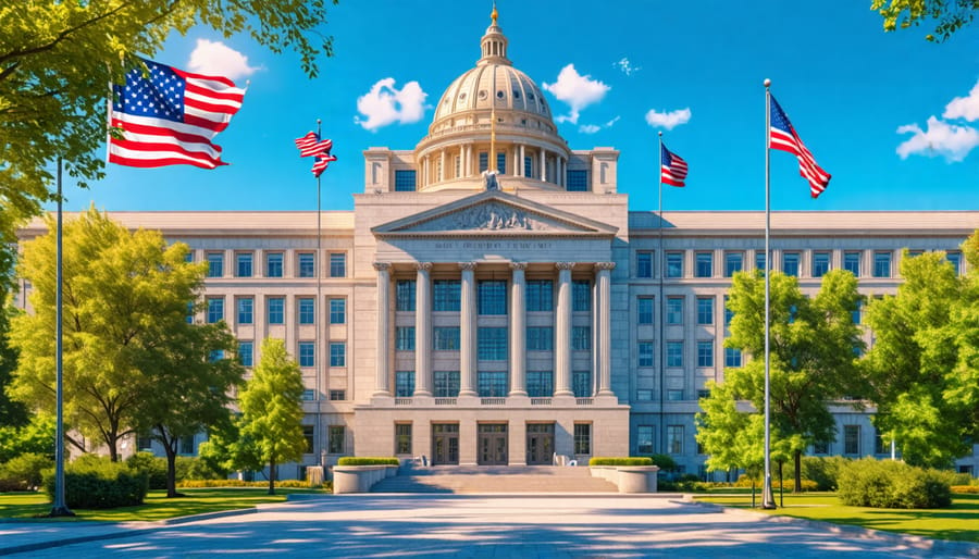 Government building symbolizing available construction funding programs