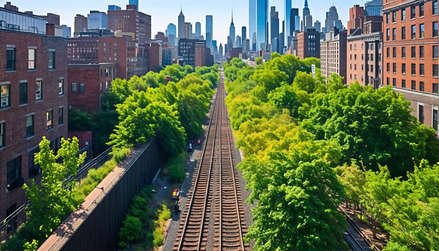 The High Line park in NYC, a successful public-private partnership revitalizing an abandoned railway