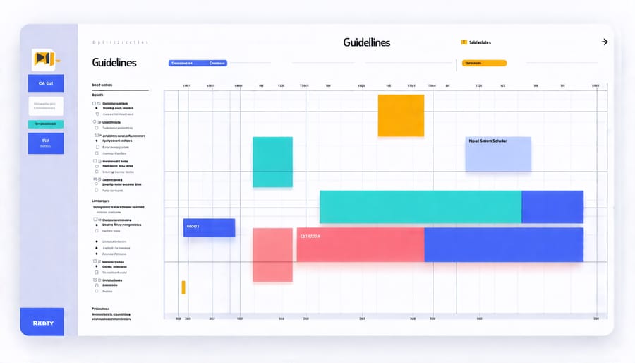 Visualization of efficient resource allocation and scheduling in a construction project