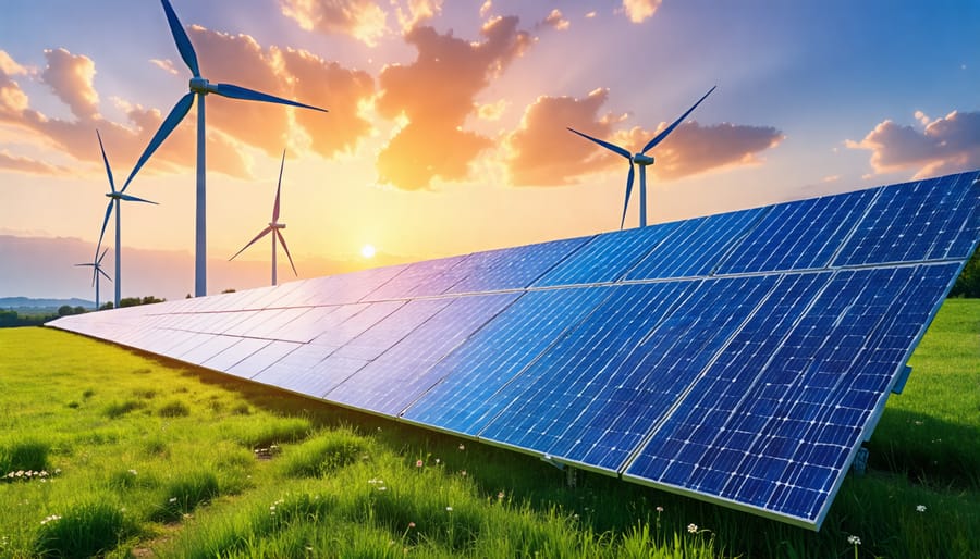 Renewable energy sources producing electricity with minimal environmental impact