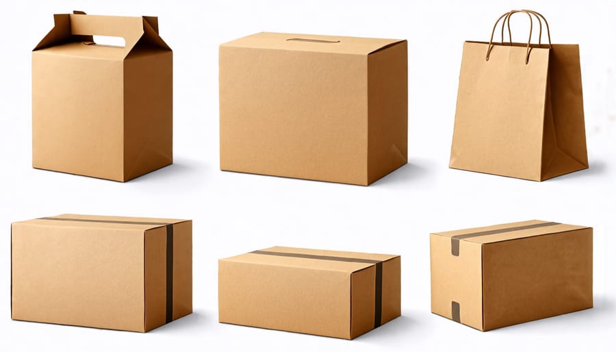 An assortment of eco-friendly packaging materials and designs