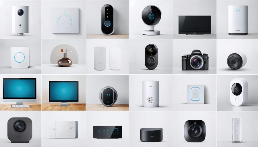 Collection of smart home devices used in modern property management