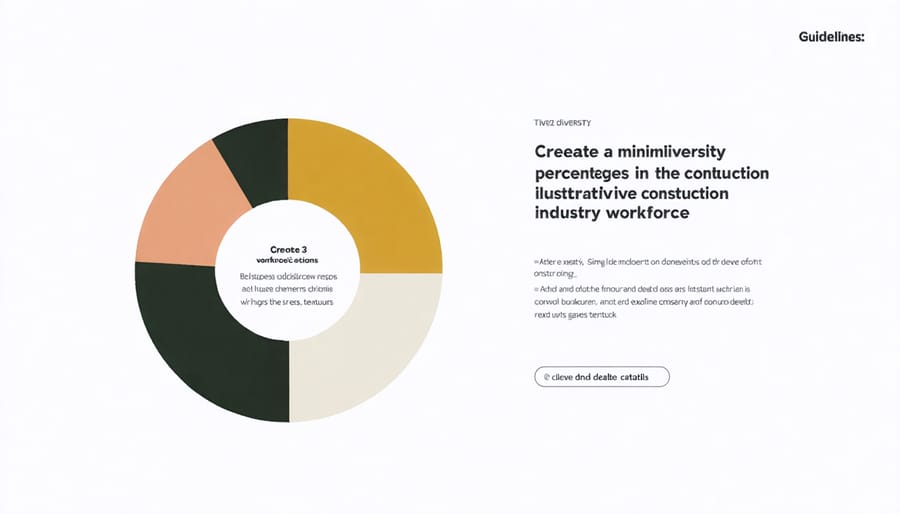 Visualization of current diversity levels in the construction industry