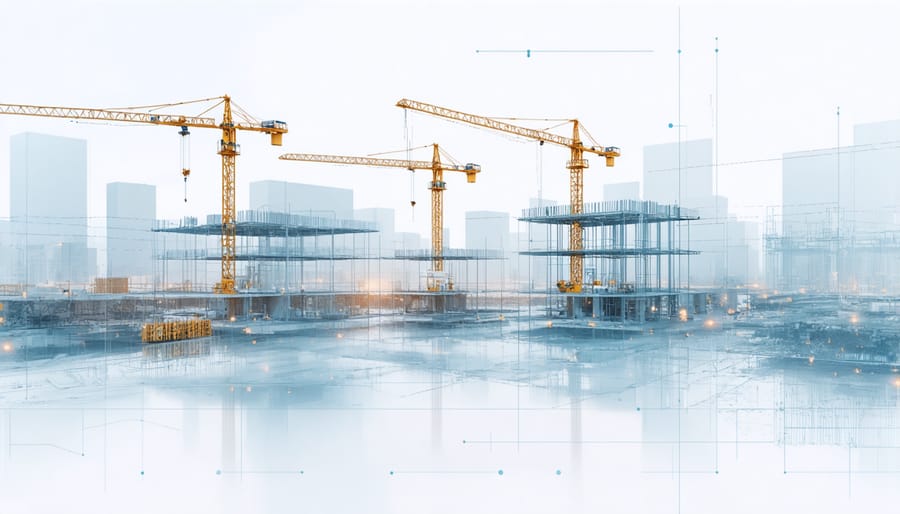 Digital twin technology enhancing construction site visualization and planning