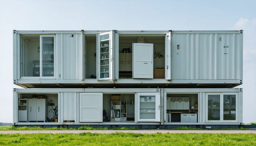 Example of a modular building that showcases design for disassembly principles