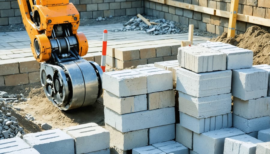 Autonomous robotic bricklaying on construction project