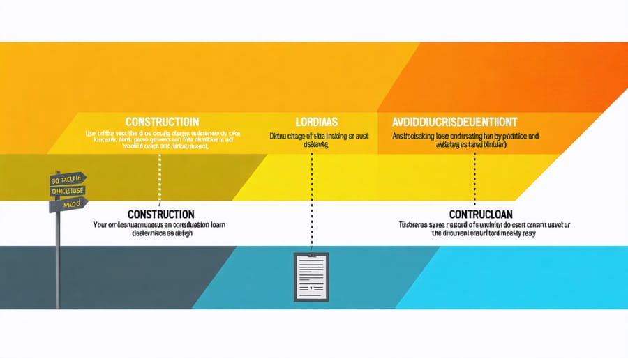 Construction loan draw schedule and disbursement timeline visualization