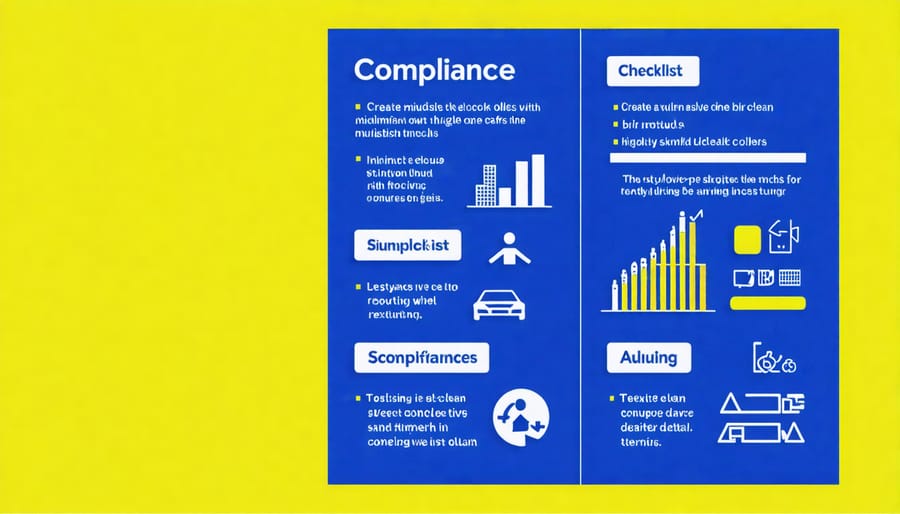 Visual representation of construction safety metrics and compliance indicators