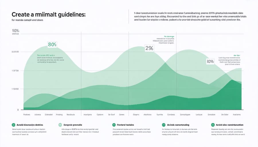 Line graph demonstrating the financial returns of sustainable construction practices over time