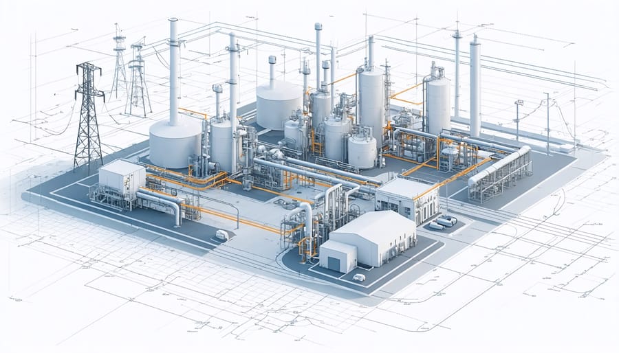 3D digital twin interface displaying real-time energy management data