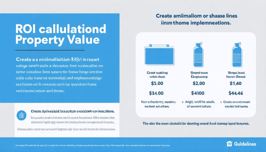 Smart home investment returns and property value impact chart