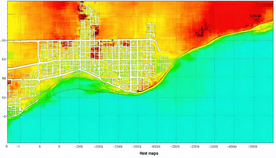 Interactive climate risk assessment map displaying various environmental hazards