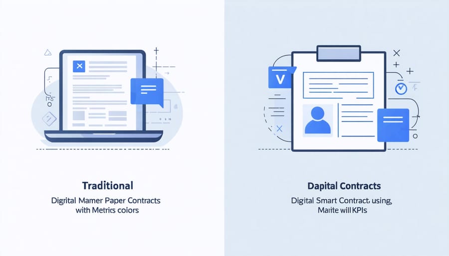 Comparison between traditional and smart contract procurement methods