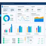 Illustration of a digital dashboard displaying key performance indicators and metrics for asset management in urban real estate, with elements representing IoT sensor connectivity and advanced data analytics.